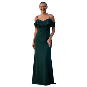 Windsor Womens Formal Evening Gown in Emerald Green w Side Slit sz Small (NEW)